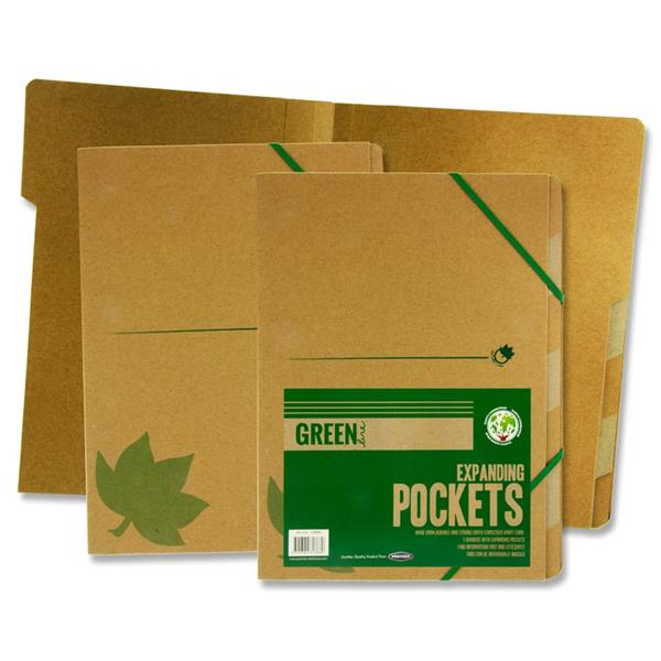 GREEN LINE KRAFT EXPANDING POCKETS - 7 PART