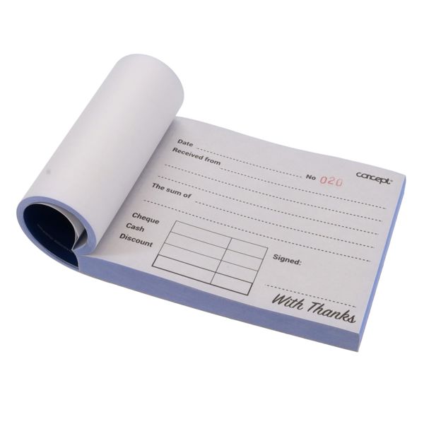 CONCEPT 100pg CARBONLESS RECEIPT BOOK