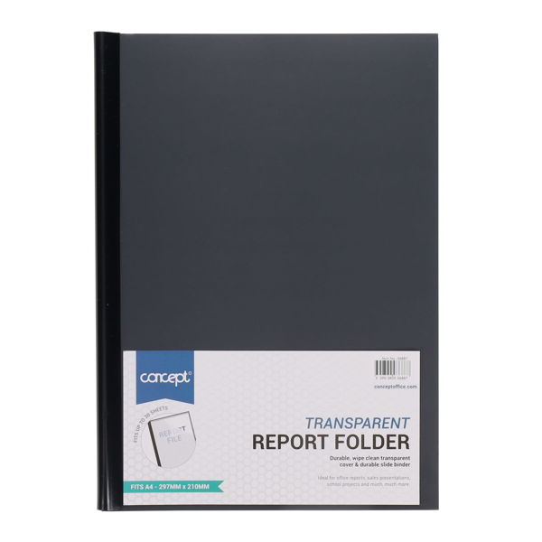 CONCEPT A4 CLEAR VIEW PRESENTATION REPORT BINDER - 4 ASST.