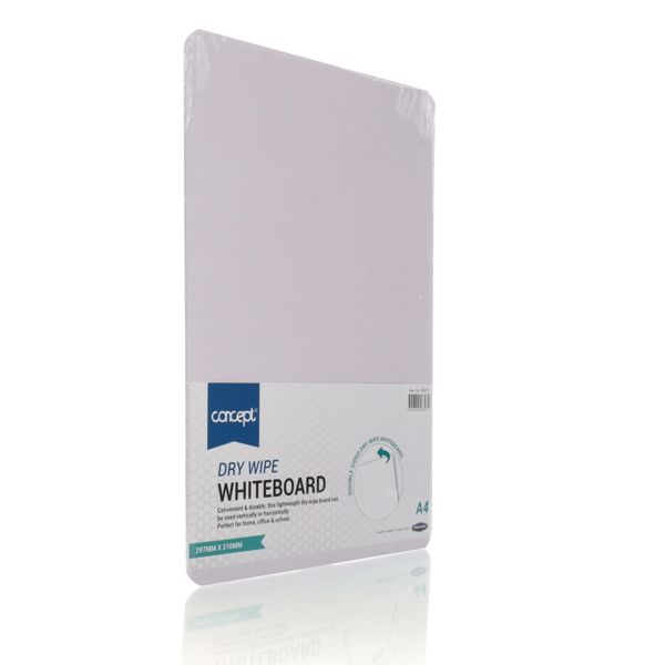 CONCEPT A4 DRY WIPE BOARD - WHITE