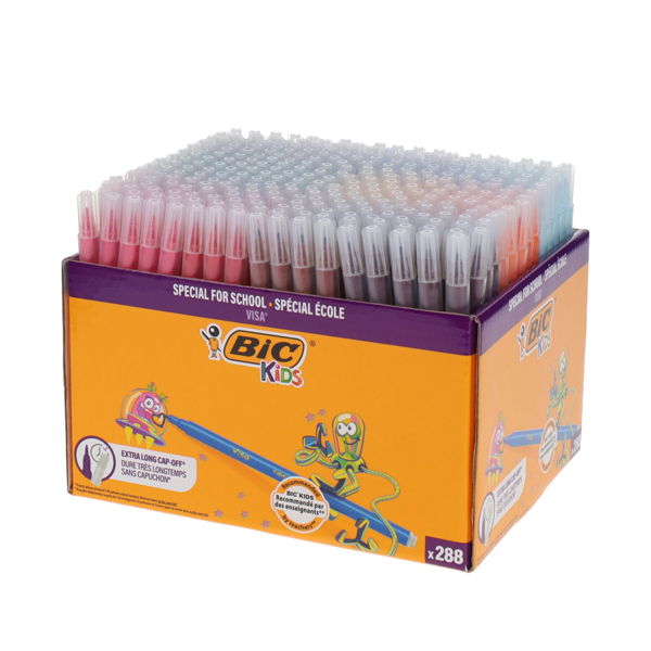 BIC KIDS BOX 288 COLOURING MARKERS