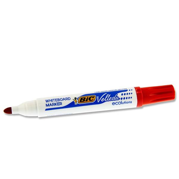 BIC VELLEDA 1701 BULLET TIP WHITEBOARD MARKER - RED