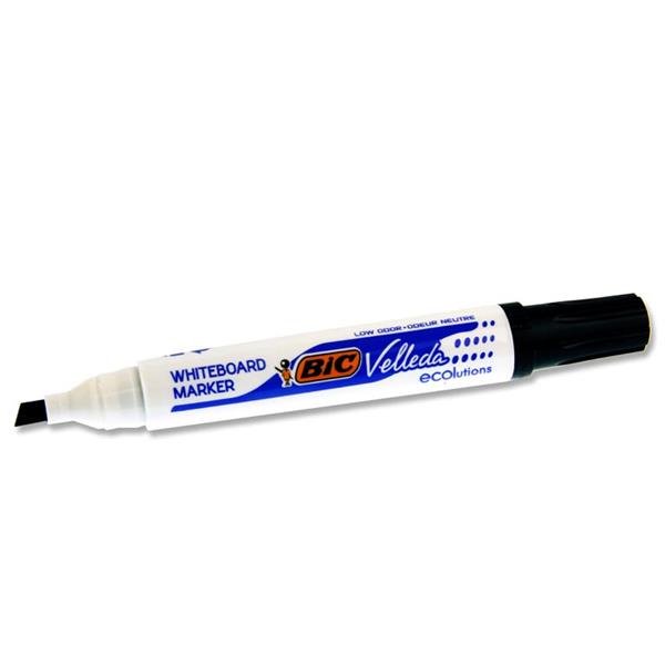 BIC VELLEDA WHITEBOARD CHISEL TIP MARKER - BLACK