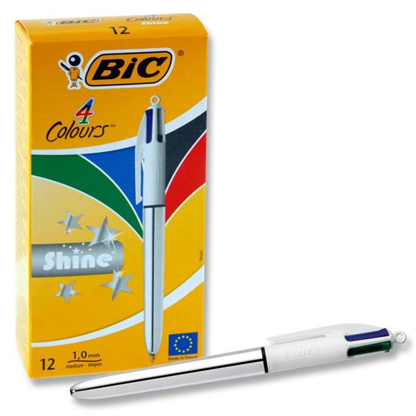 * BIC 4 COLOUR BALLPOINT PEN - SHINE