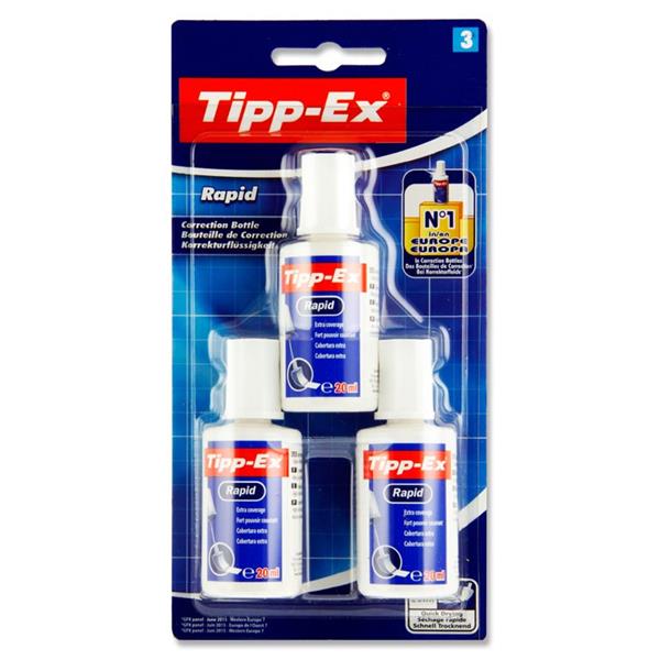 TIPPEX CARD 3 20ml RAPID FLUID - SPONGE