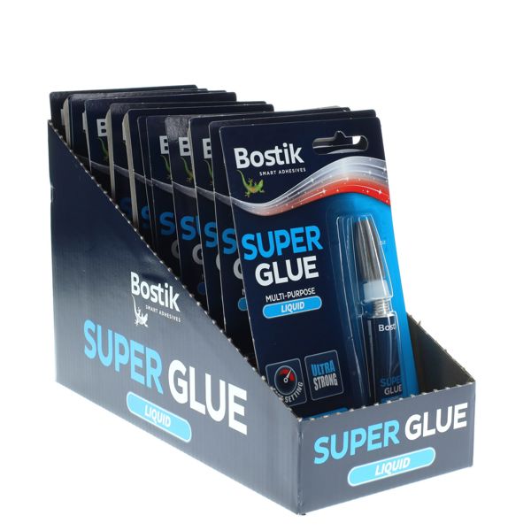 BOSTIK SUPERGLUE ORIGINAL 3g TUBE CDU - CARDED