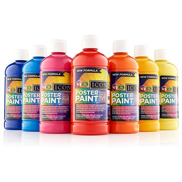 Icon Poster Paint 500Ml - Scarlet