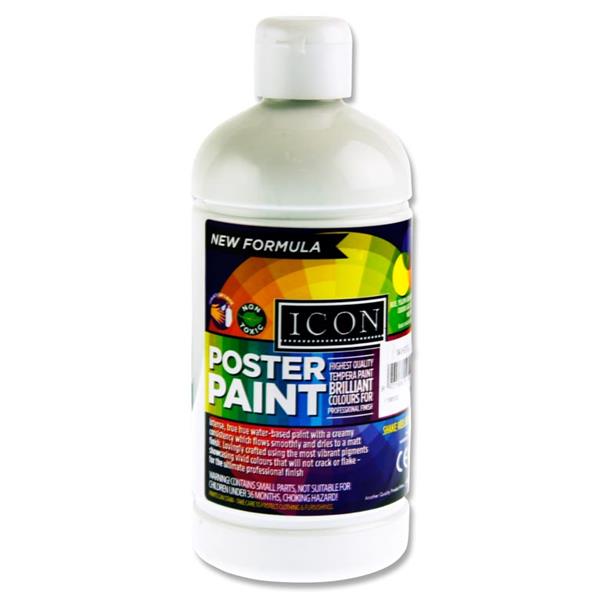 Icon Poster Paint 500Ml - White