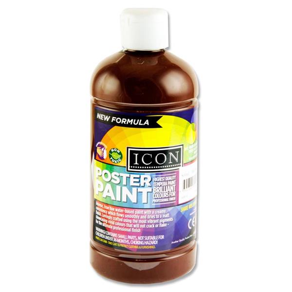 Icon Poster Paint 500Ml - Burnt Umber