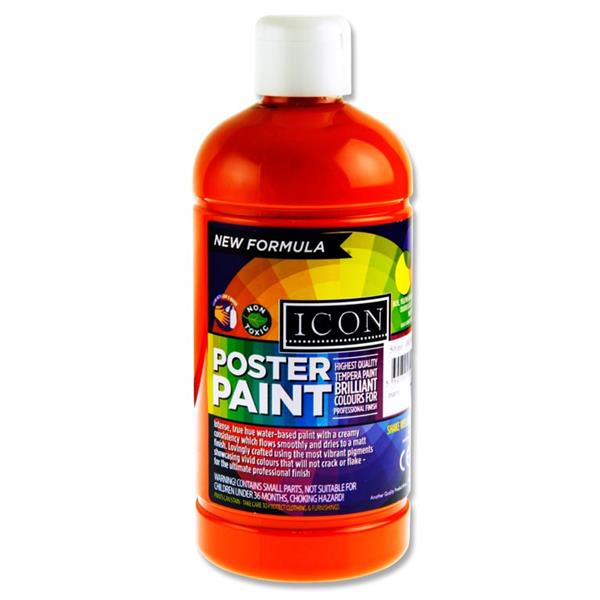 Icon Poster Paint 500Ml - Orange