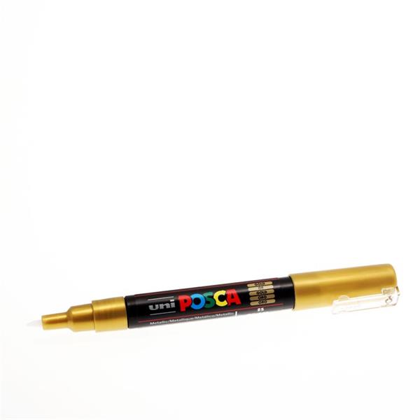 UNI POSCA PC-1M 0.7mm BULLET TIP PERMANENT MARKER - GOLD