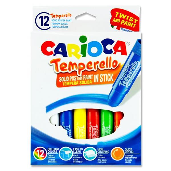 CARIOCA TEMPERELLO PKT.12 POSTER PAINT STICKS