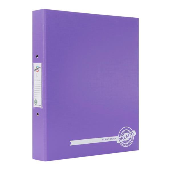 PREMTO A4 PP RING BINDER - GRAPE JUICE