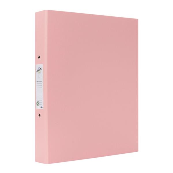 PREMTO PASTEL A4 PP RING BINDER - PINK SHERBET