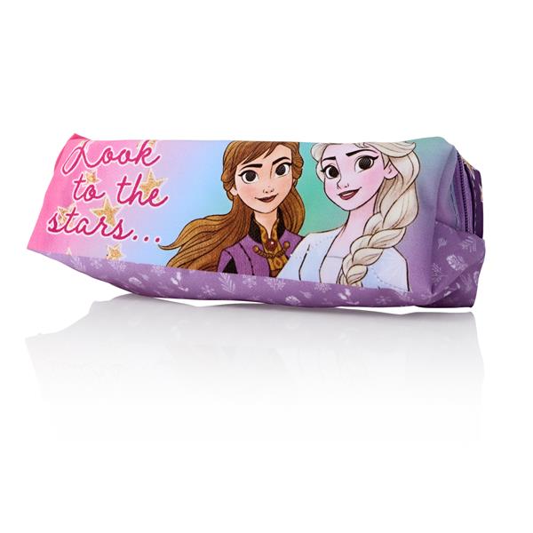 RECTANGULAR GLITTER PENCIL CASE - FROZEN