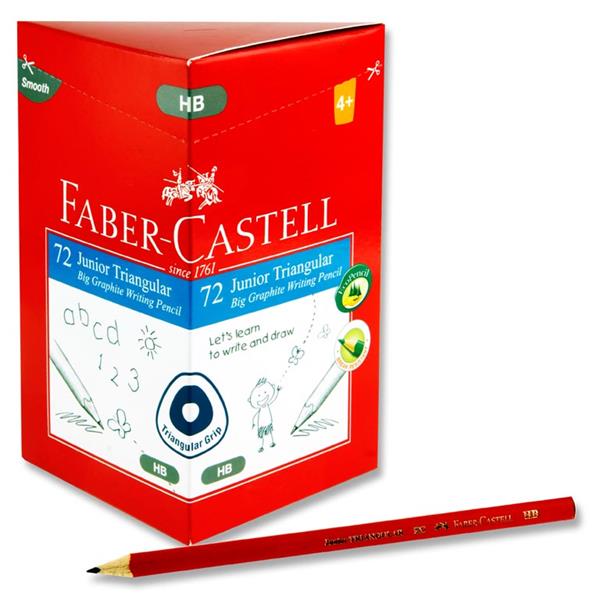 FABER CASTELL JUNIOR TRIANGULAR GRIP PENCIL - HB CDU