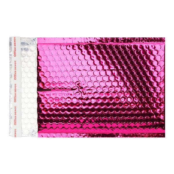 OFFICE DEPOT SIZE D 260x180mm PADDED METALLIC ENVELOPES - PINK