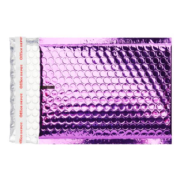 OFFICE DEPOT SIZE C 210x150mm PADDED METALLIC ENVELOPES - PURPLE