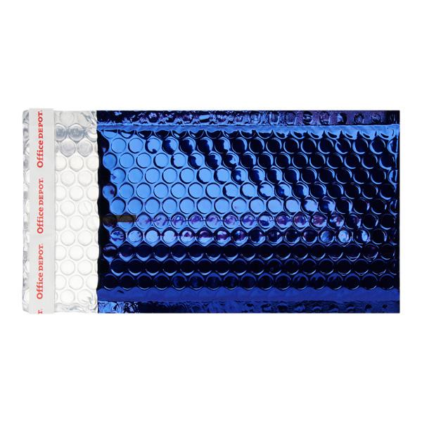 * OFFICE DEPOT SIZE B 210x120mm PADDED METALLIC ENVELOPES - DARK BLUE