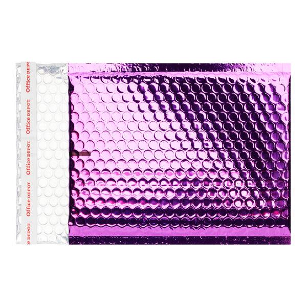 * OFFICE DEPOT SIZE D 260x180mm PADDED METALLIC ENVELOPES - PURPLE