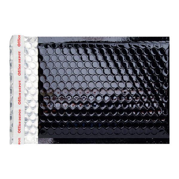 * OFFICE DEPOT SIZE C 210x150mm PADDED METALLIC ENVELOPES - BLACK