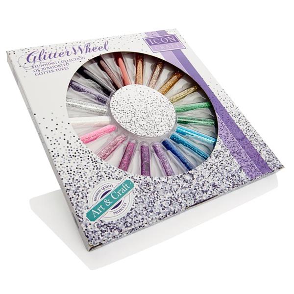 * ICON CRAFT 20x8g TUBES GLITTER WHEEL