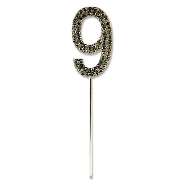 * ICON OCCASIONS 10.5cm DIAMANTE PICK - SILVER 9