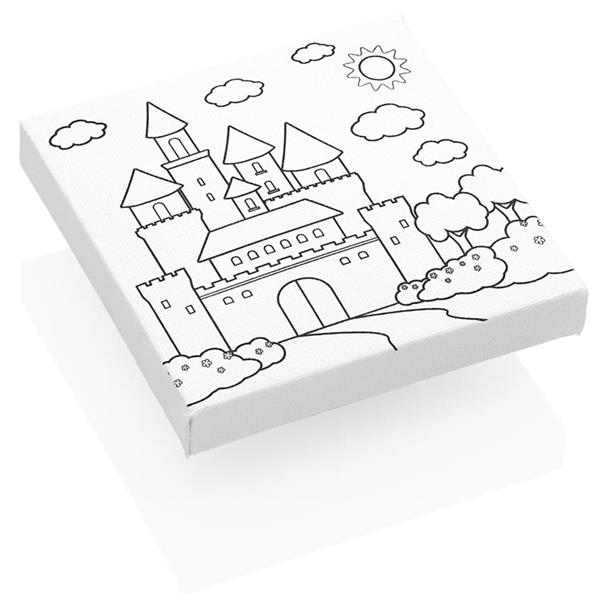 Icon 100X100Mm Colour My Canvas - Castle
