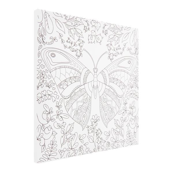ICON 300x300mm COLOUR MY CANVAS - FLY BUTTERFLY