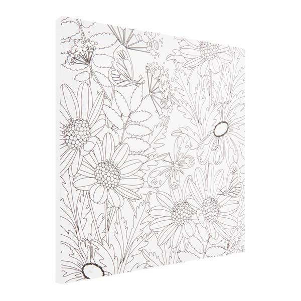 ICON 300x300mm COLOUR MY CANVAS - DAISY FLOWER