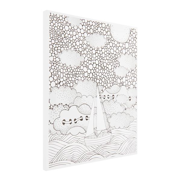 * ICON 300x250mm COLOUR MY CANVAS - SAIL AWAY