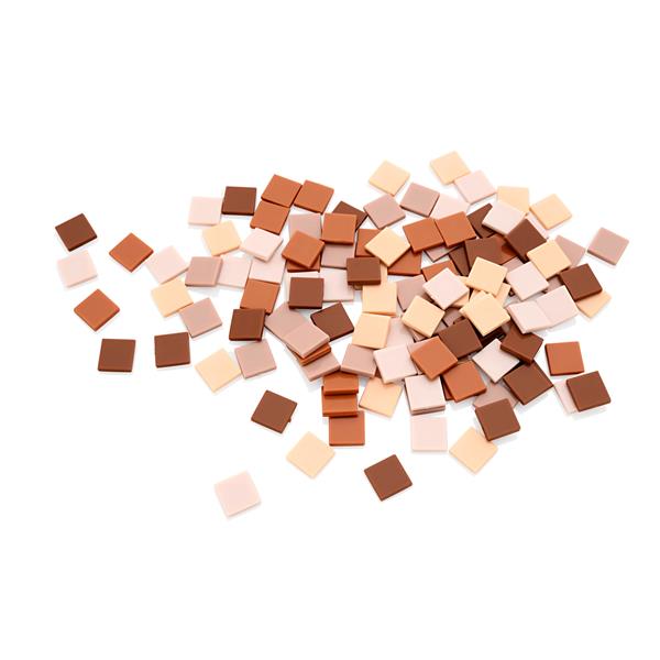 * ICON MOSAIC TILES - BROWN