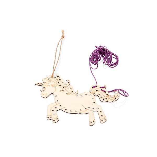 * CRAFTY BITZ WOODEN THREADING KIT - UNICORN