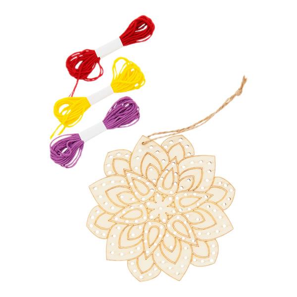 * CRAFTY BITZ WOODEN THREADING KIT - MANDALA