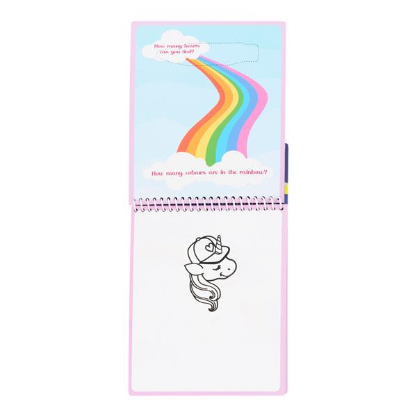 WORLD OF COLOUR WATER MAGIC REVEAL PAD AND WATER PEN - MAGICAL UNICORN