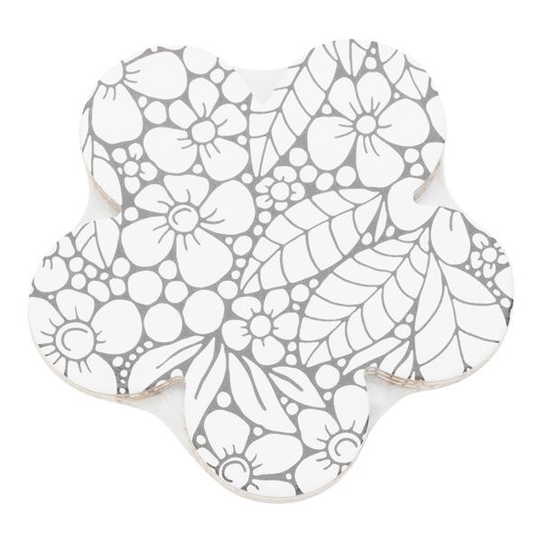 WORLD OF COLOUR 100x100mm SHAPED CANVAS - FLOWER