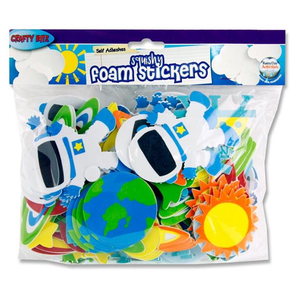 CRAFTY BITZ SQUISHY FOAM STICKERS - SPACE