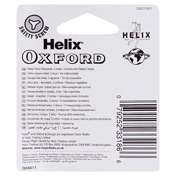 HELIX OXFORD TWIN HOLE METAL SHARPENER