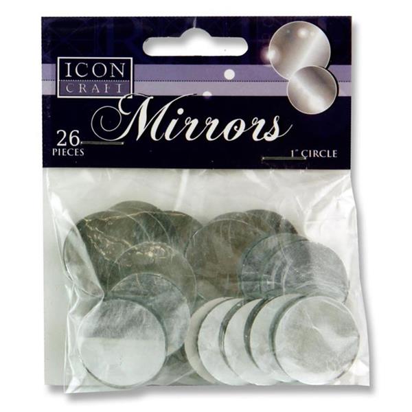 ICON CRAFT PKT.26 1" ROUND MIRRORS