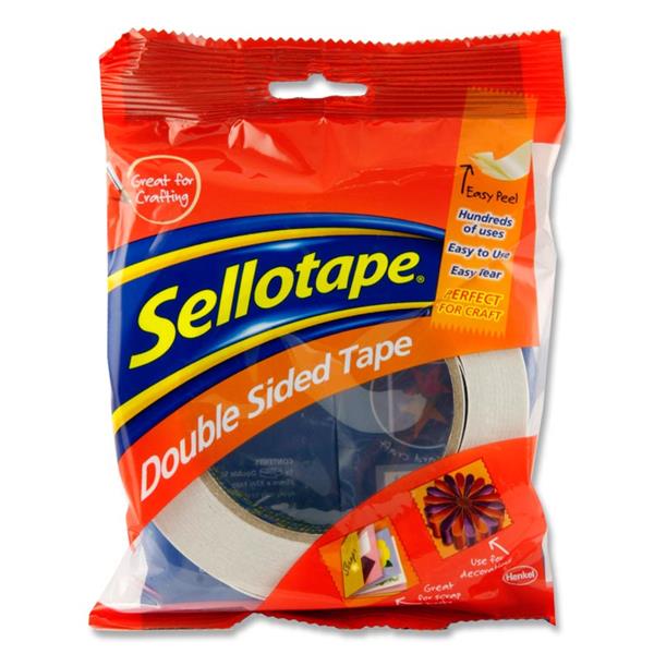 SELLOTAPE DOUBLE SIDED TAPE - 25mmx33m
