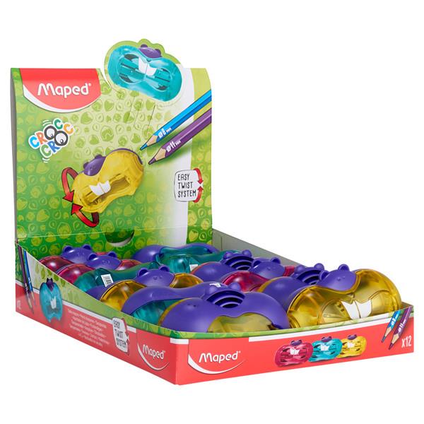 MAPED CROC CROC TWIST TWIN HOLE SHARPENER - 2 ASST. CDU