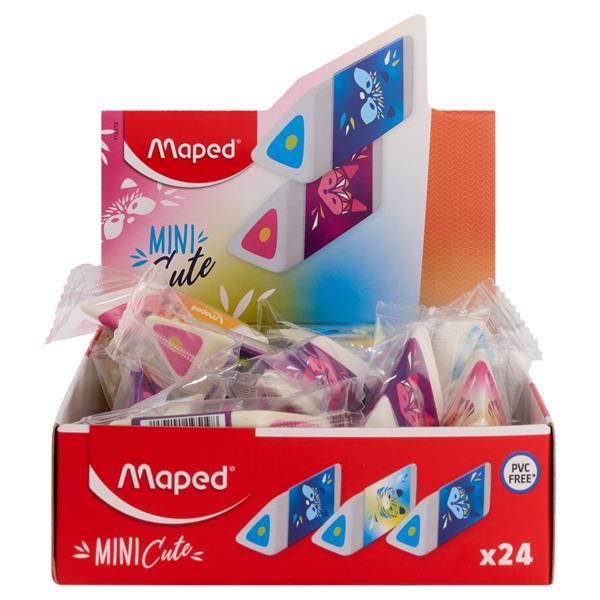 * MAPED MINI CUTE KIDS PYRAMID ERASER 2 ASST CDU