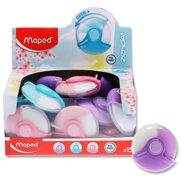 MAPED ZENOA PLUS PASTEL ERASER CDU - 3 ASST
