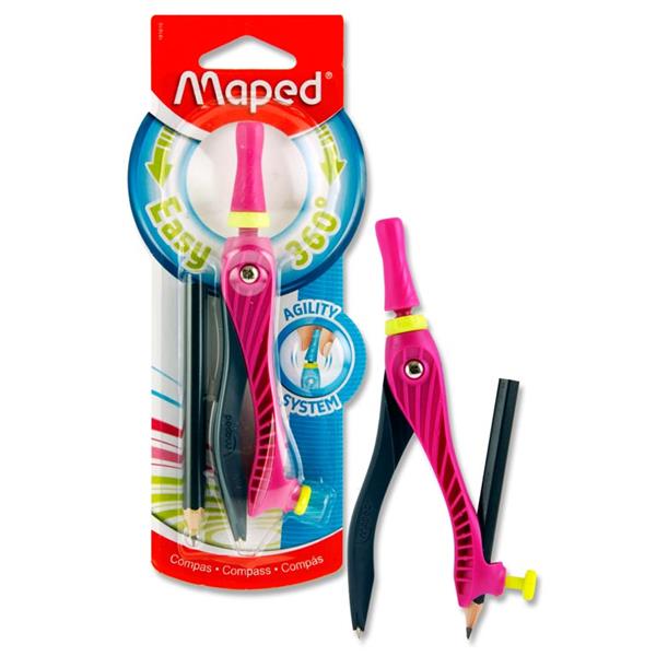 MAPED KIDZ EASY 360* AGILITY COMPASS 2 ASST.
