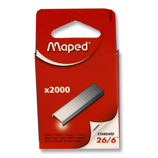 MAPED BOX 2000 26/6 STAPLES