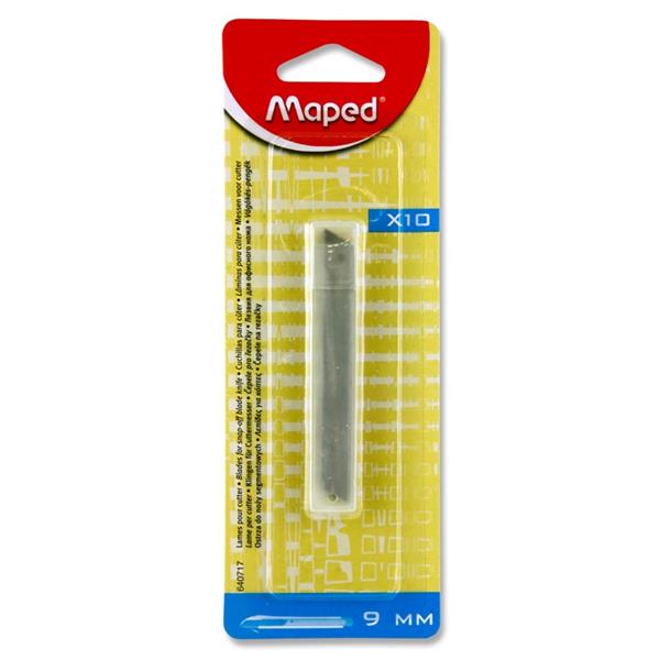 MAPED CARD 10 9mm MINI CUTTER BLADES FOR CUTTER