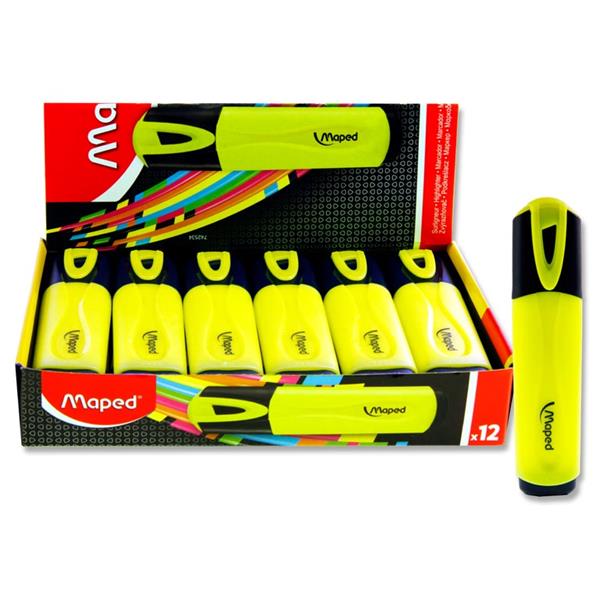 MAPED FLUO'PEPS CLASSIC HIGHLIGHTER - YELLOW
