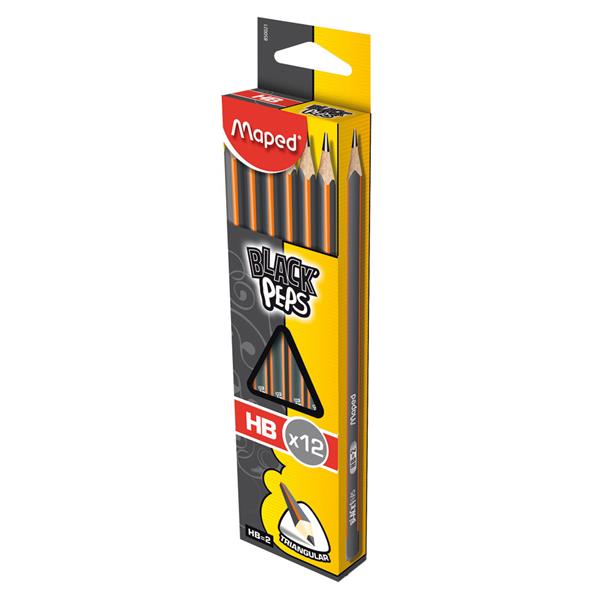 MAPED BLACK'PEPS TRIANGULAR GRAPHITE PENCIL - HB