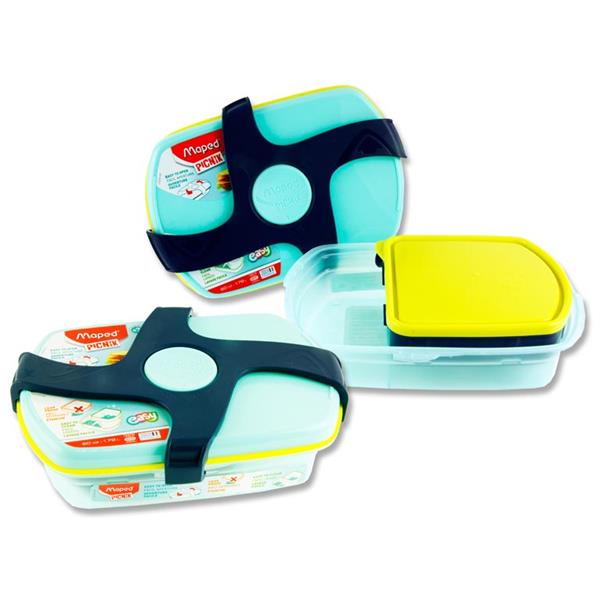 MAPED PICNIK CONCEPT TWIST 1.78ltr LUNCH BOX - BLUE/GREEN