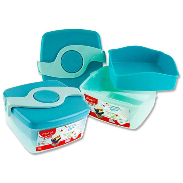MAPED PICNIK ORIGINS TWIST SANDWICH BOX - TURQUOISE
